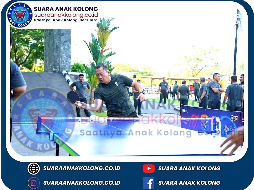 Pangdam XII/Tpr Membaur Bersama Prajurit Laksanakan Olahraga