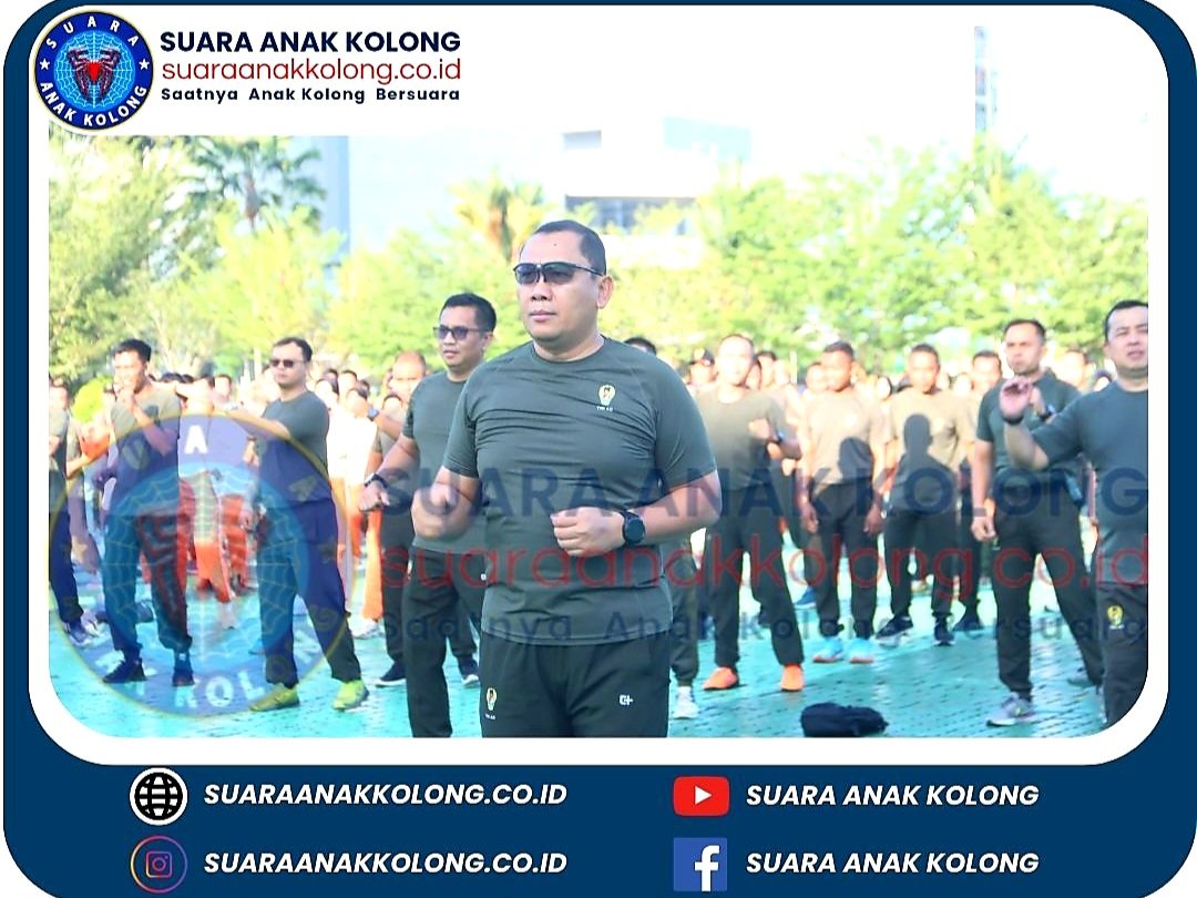 Pangdam XII/Tpr Membaur Bersama Prajurit Laksanakan Olahraga