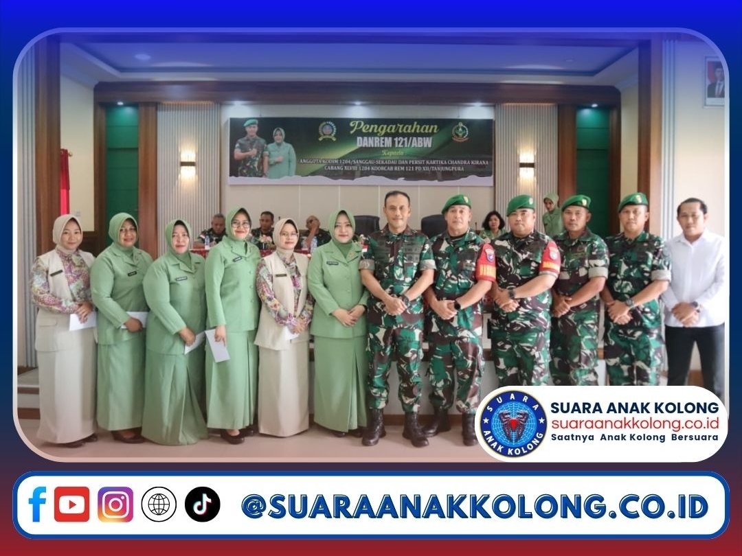 Kunjungan Kerja Danrem 121/ABW ke Kodim 1204/Sanggau Ini Pesannya.