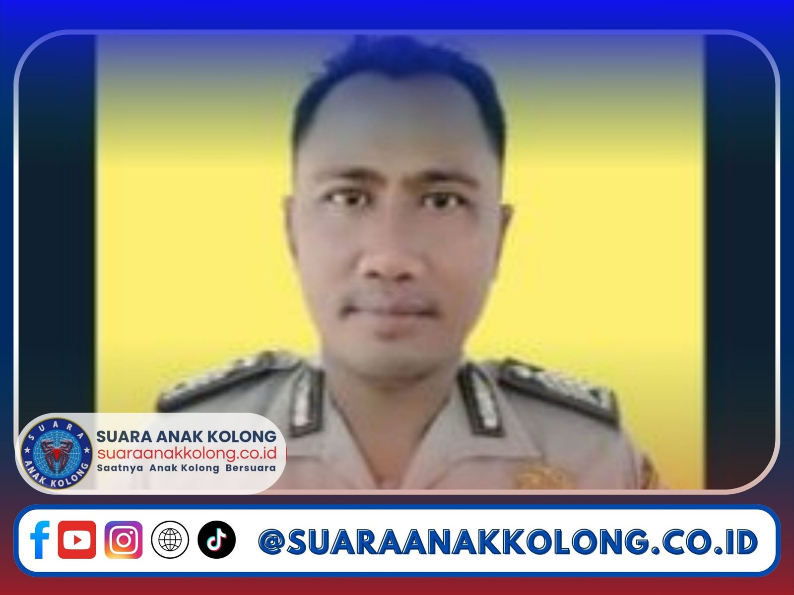 Bripka Syahid Rela Badannya dijadikan jembatan. Irwasum Polri: Inilah contoh polisi yang siap melayani dan melindungi warga