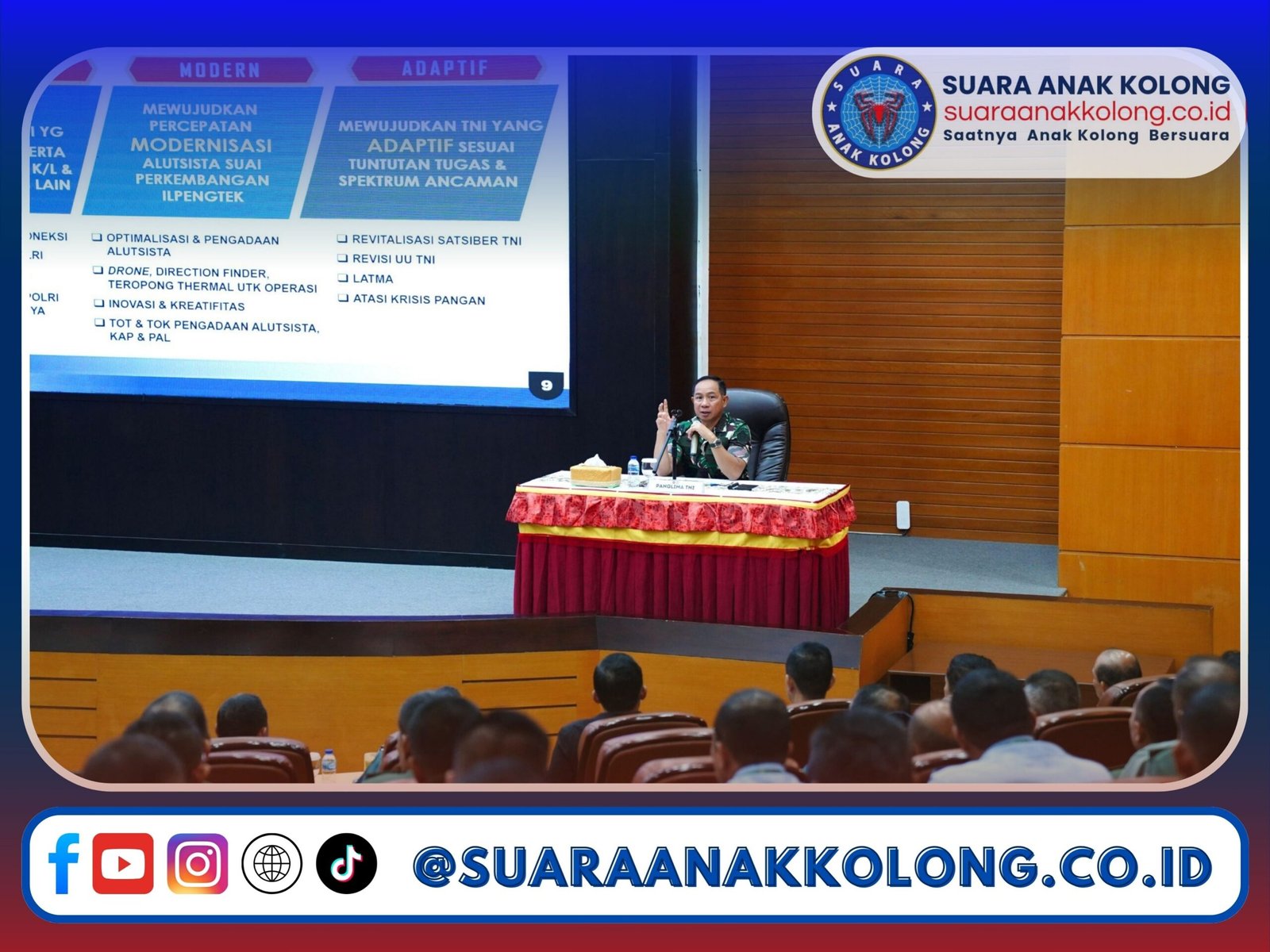 Panglima TNI Berikan Pembekalan Kepada Peserta Senior Management Course Unhan RI