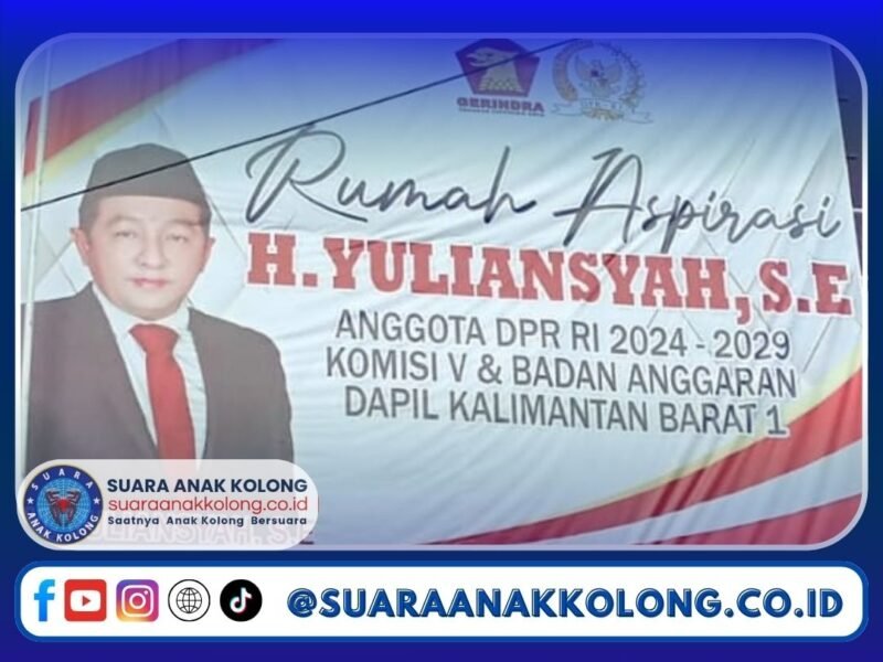 H. Yuliansyah, S.E., Anggota Komisi V DPR RI Fraksi Gerindra (Ketua DPD Partai Gerindra Kalimantan Barat) Hadirkan Rumah Aspirasi untuk Masyarakat di Kalimantan Barat