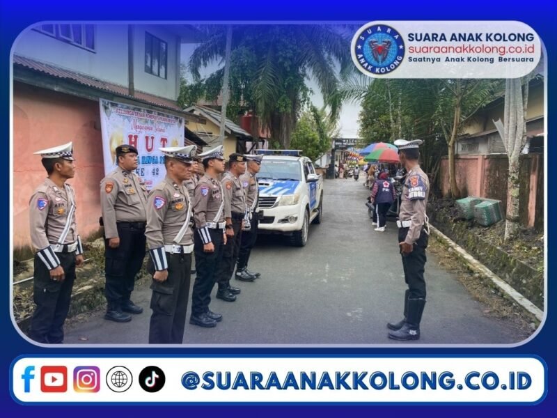 Polres Melawi Memberikan Pelayanan Humanis HUT SMA N 1 Nanga Pinoh