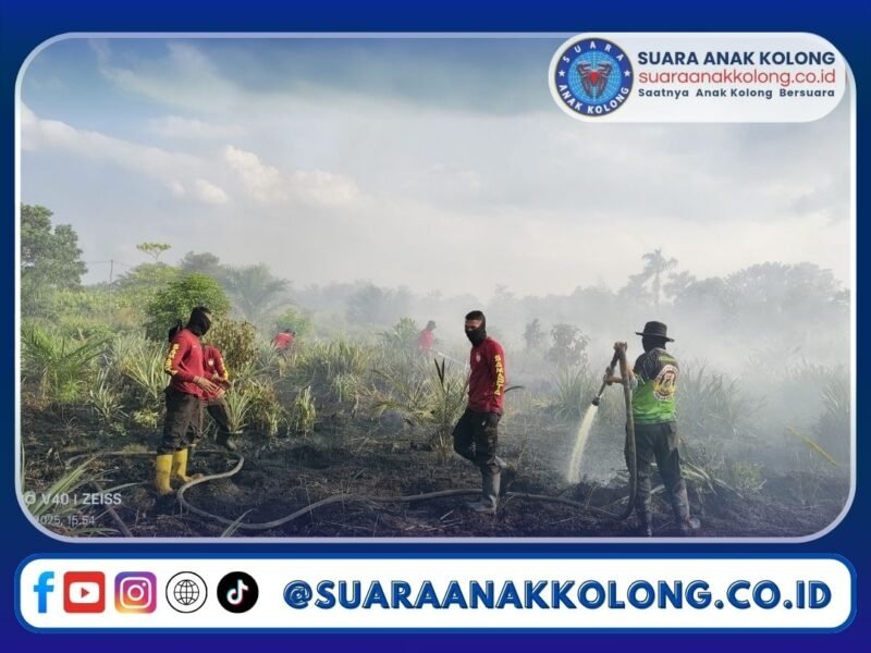 Respons Cepat Ditsamapta Polda Kalbar Atasi Karhutla di Sungai Kakap