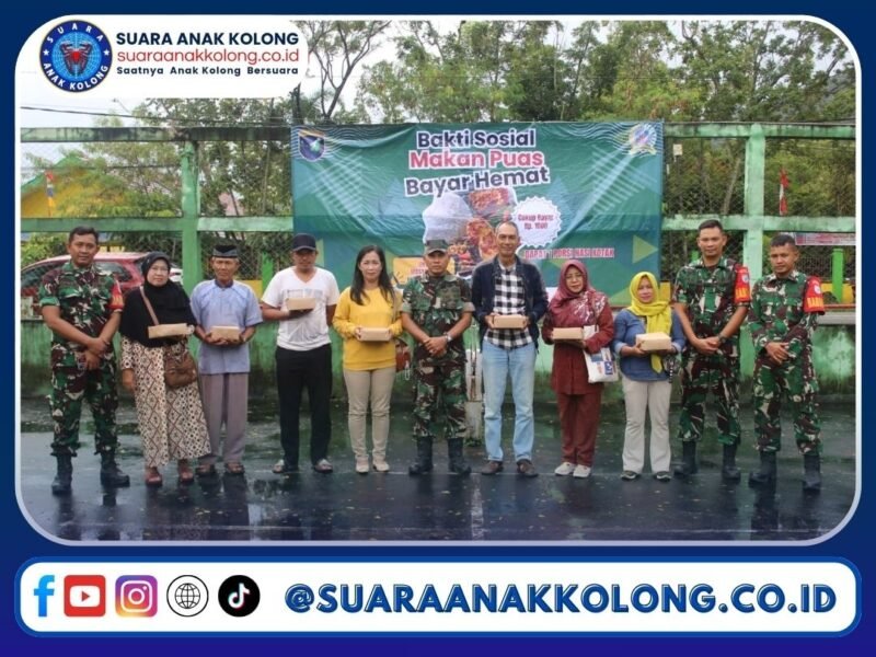 Kodim 1202/Singkawang Gelar Bakti Sosial, Sediakan Paket Makanan Murah untuk Masyarakat