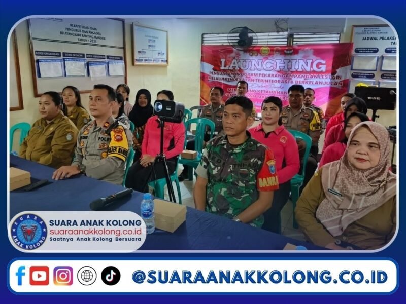Polsek Mandor Ikuti Launching Penguatan Program Pekarangan Pangan Lestari