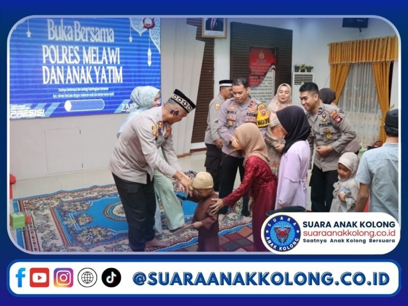 Kapolres Melawi Santuni Anak Yatim di Acara Buka Puasa Bersama