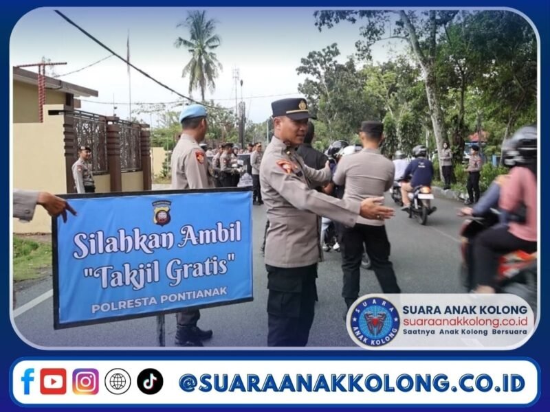 Polresta Pontianak Semarakkan Ramadhan dengan Pembagian Takjil Gratis