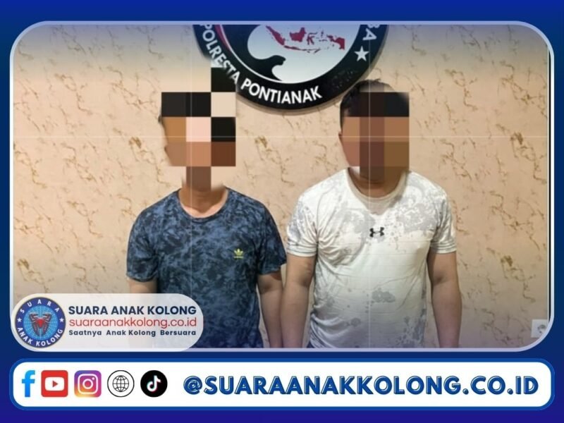 OPERASI PEKAT KAPUAS, SATRESNARKOBA POLRESTA PONTIANAK TANGKAP DUA TERSANGKA BAWA SABU