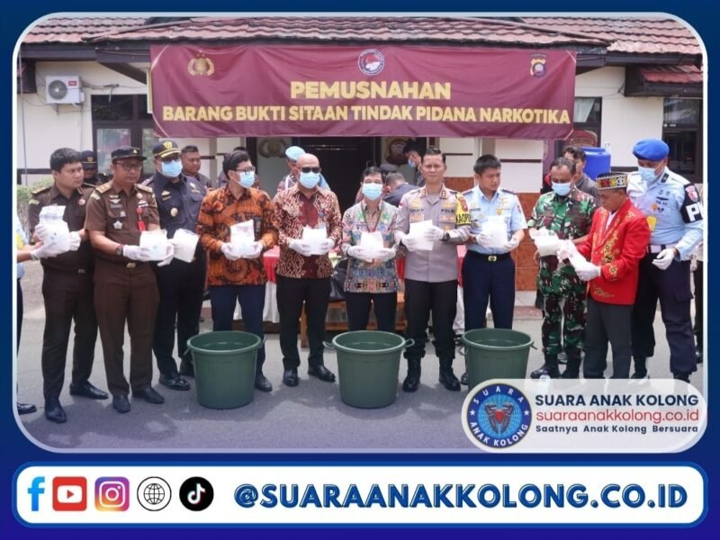 Polres Bengkayang Musnahkan Narkoba Senilai Rp10 Miliar dan Selamatkan 50 Ribu Jiwa