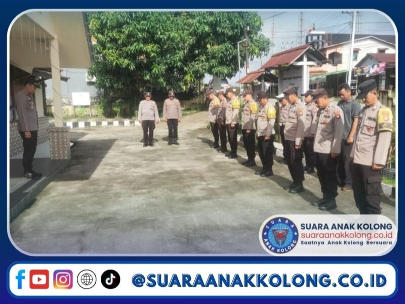 Ini Penekanan Kapolsek Mandor dalam Pelaksanaan Apel Pagi di Mapolsek Mandor