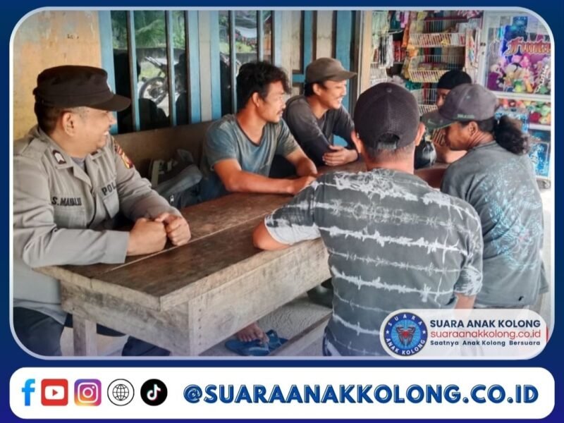 Personel Polsek Air Besar Patroli Dialogis, Pastikan Kamtibmas Aman di Wilayah Hukum