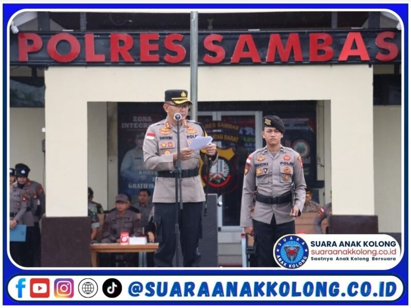 Polres Sambas Gelar Apel Operasi Ketupat Kapuas 2025 untuk Pengamanan Idul Fitri