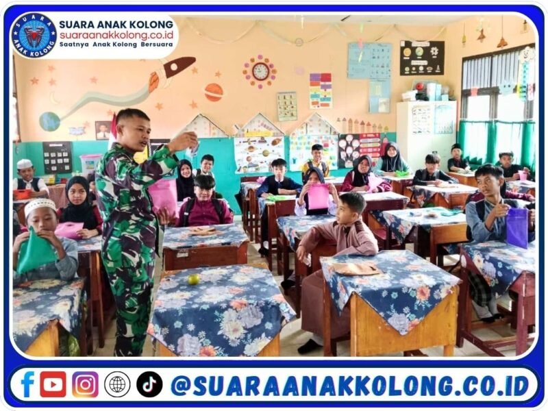 Babinsa Beri Motivasi Siswa untuk Tetap Semangat Bersekolah di Bulan Ramadhan