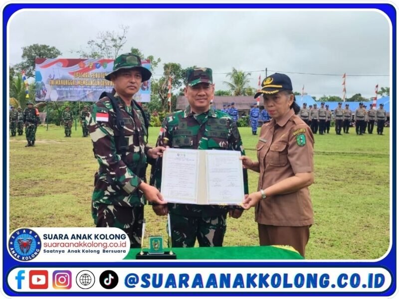 Upacara Penutupan TMMD Imbangan Ke-123 Kodim 1209/Bky TA 2025 di Desa Sekida