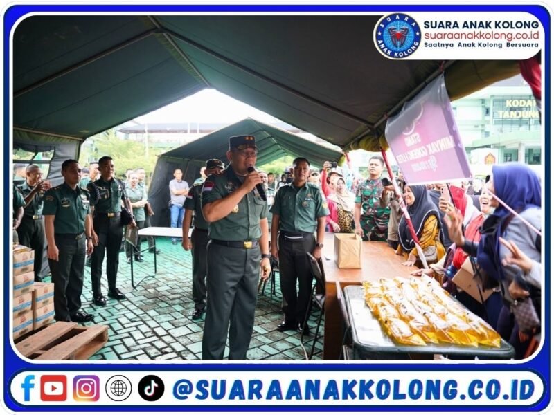 Kodam XII/Tpr Gelar Bazar Ramadan, Sembako Murah Diserbu Warga