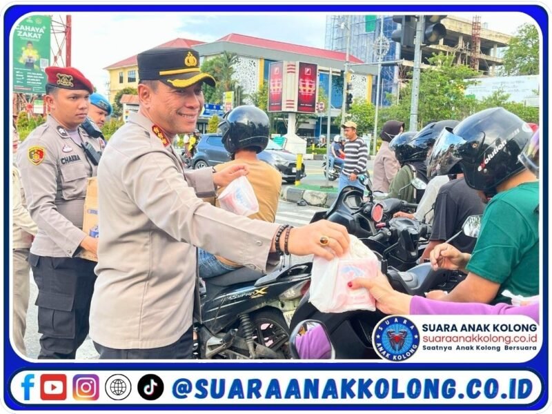 Polresta Pontianak Bagikan 200 Paket Takjil Setiap Hari Selama Ramadan