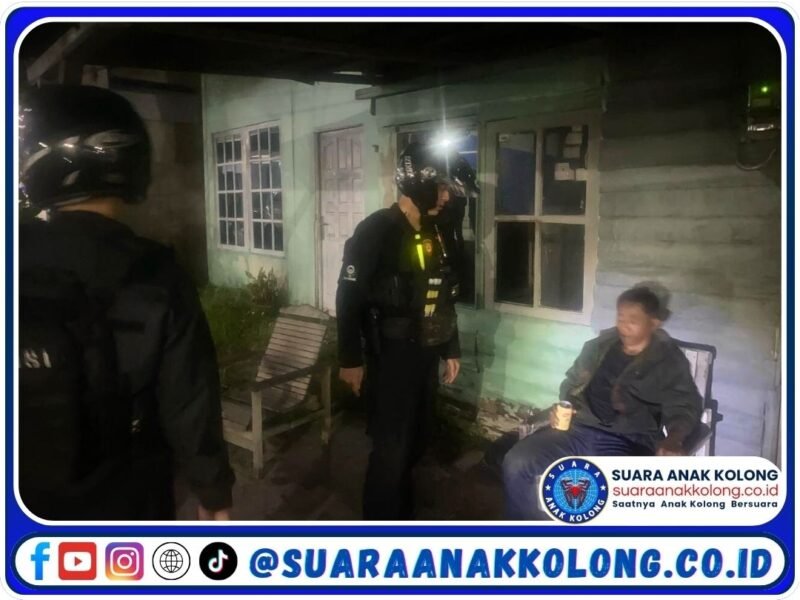 Patroli Enggang Polresta Pontianak Respon Cepat Laporan Warga Terkait Gangguan Kamtibmas di Jalan Meranti