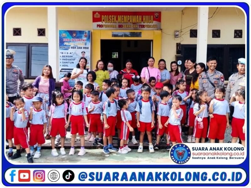 Wujud Kedekatan Polisi dengan Anak Usia Dini, Polsek Mempawah Hulu Dikunjungi PAUD Bintang Timur