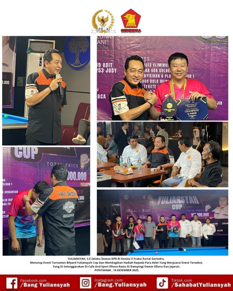 Penutupan Turnamen Bilyard Yuliansyah Cup: Semangat Olahraga dan Kebersamaan di Pontianak