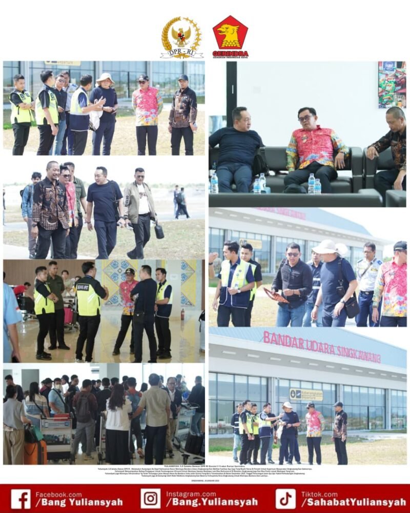 Tinjau Bandara Singkawang, Anggota Komisi V DPR RI Yuliansyah Dorong Peningkatan Fasilitas dan Akses Jalan