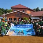 Program Laut Biru Stargate, PT Stargate Pasific Resources Gelar Aksi Bersih Laut di Teluk Matarape pada Peringatan Bulan K3 Nasional