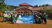 Program Laut Biru Stargate, PT Stargate Pasific Resources Gelar Aksi Bersih Laut di Teluk Matarape pada Peringatan Bulan K3 Nasional